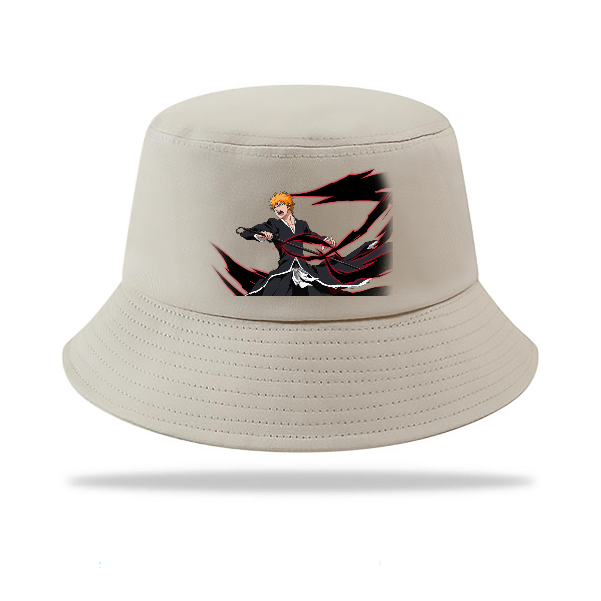（画像用） ブリーチ 黒崎一護（くろさき いちご）BLEACH Kurosaki Ichigo アウトドア日除けバケットハット